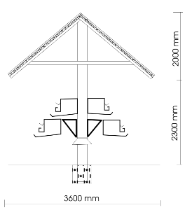 Open layer house and cage arrangement